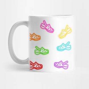 Croc multicolor stickers Mug